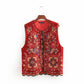 Ethnic Style Sequined Embroidery Boho Vest Jacket