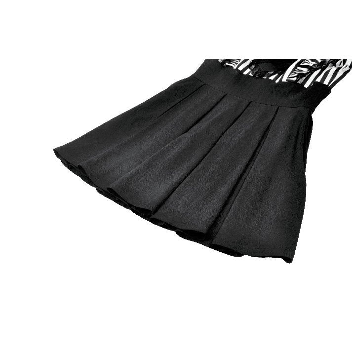 Dark in Love Striped Ruffle Victorian-Inspired Lolita Dress