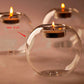 Nordic-Style Round Glass Hollow Candle Holders