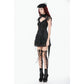 Dark in Love Thornspell Gothic Layered Lace Overskirt in Black