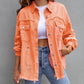 Vireous Women's Ripped Shirt Jacket Pastel Colours