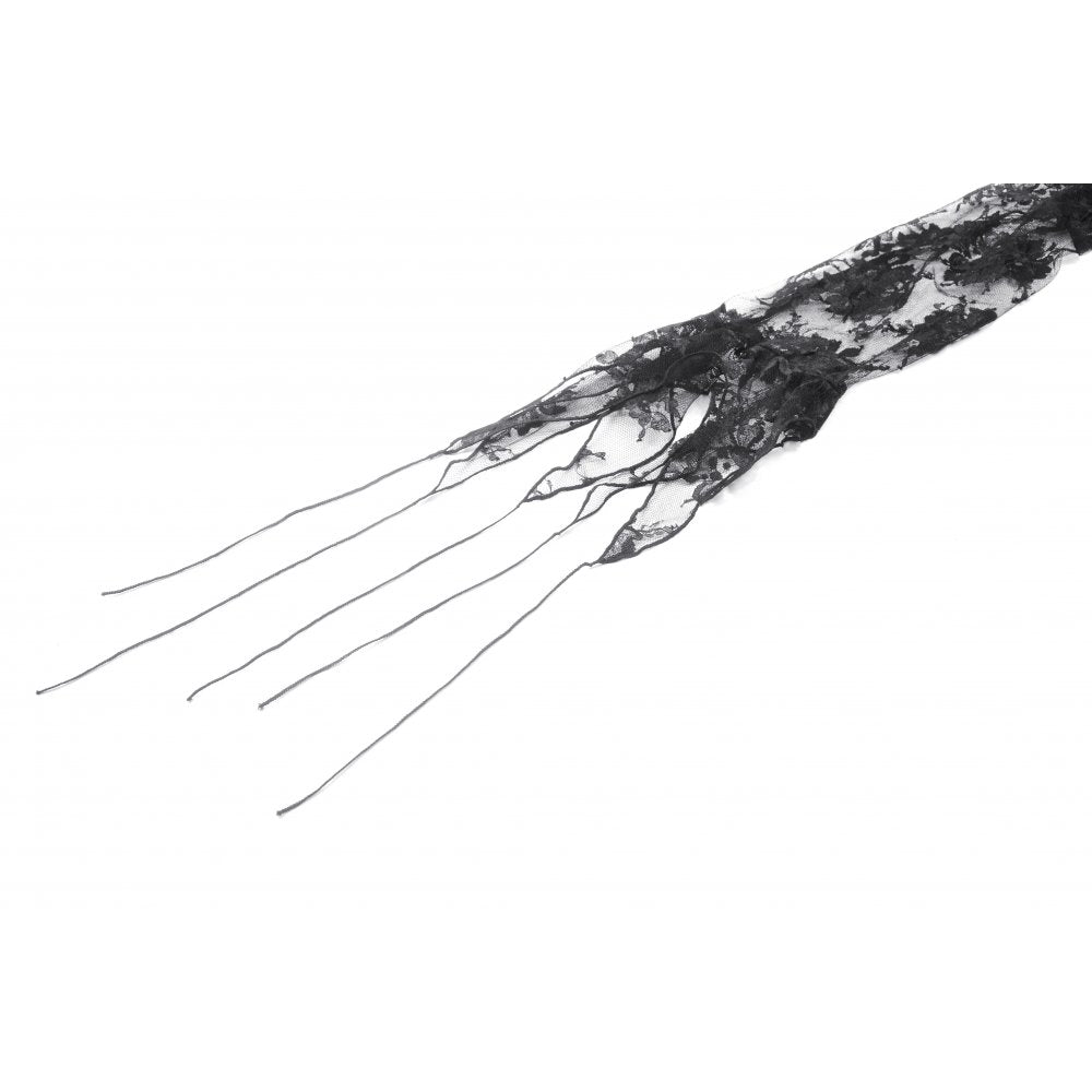 Dark in Love Thalassa Floral Lace Draped Arm Warmer Sleeves