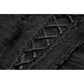 Dark in Love Black Lace Court Lace-Up Camisole
