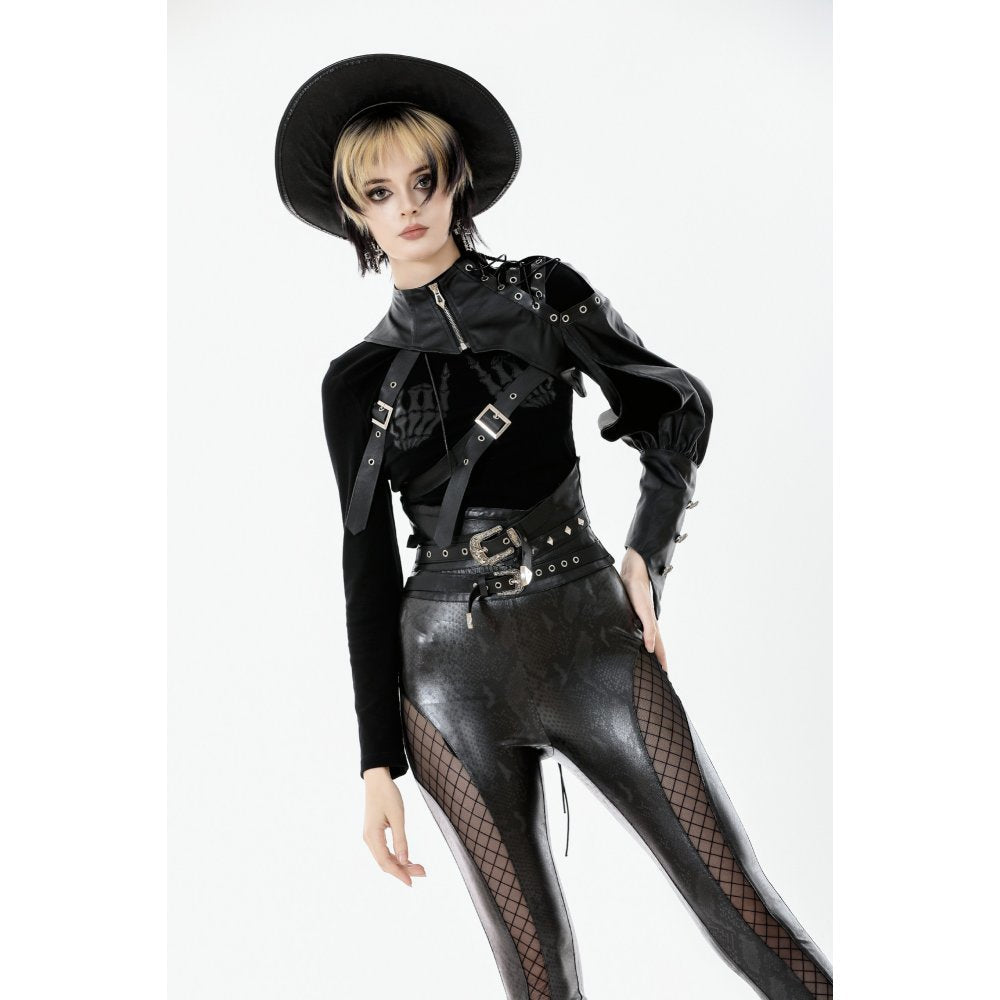 Dark in Love Zora Single-Sleeve Harness Shrug