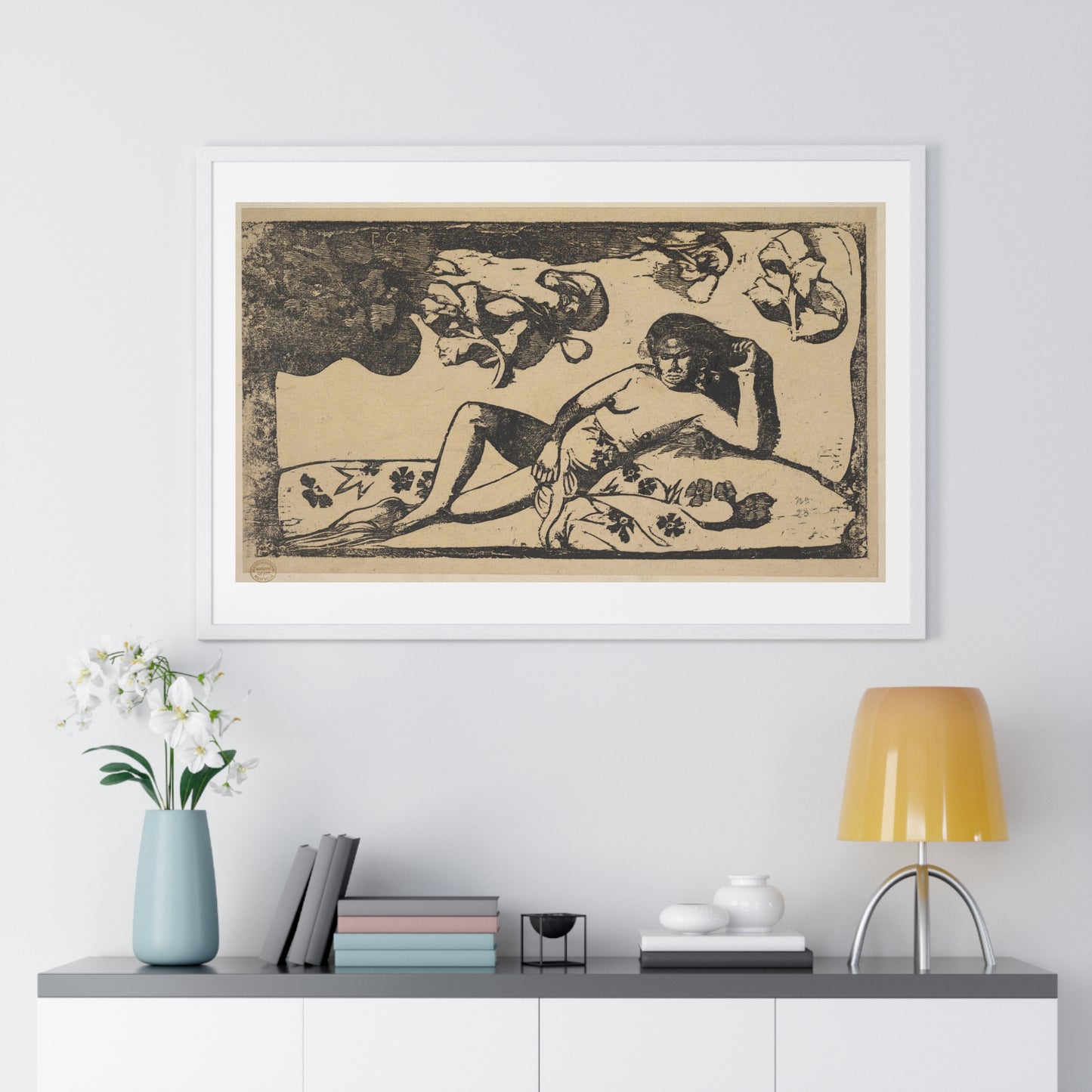 The Queen of Beauty 'Te Arii Vahine' (1898) by Paul Gauguin, from the Original, Framed Print