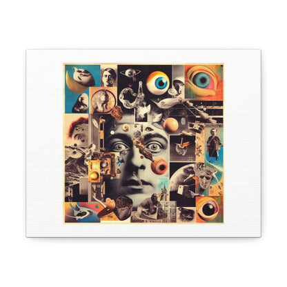 Weird and Disturbing Album Cover Art V 'Designed by AI' Art Print on Canvas