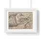 Jonah and the Whale 16th Century Print from the Original, Framed Art Print