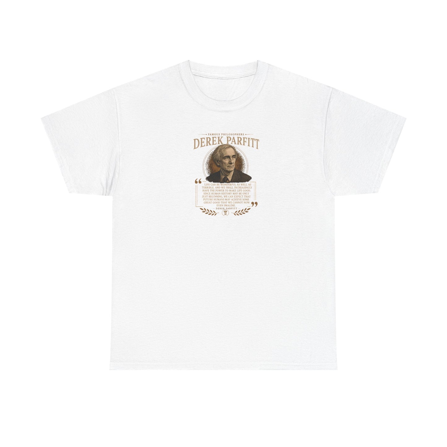Derek Parfitt on Our Responsibilities to Future Generations, Philosophy Tribute T-Shirt