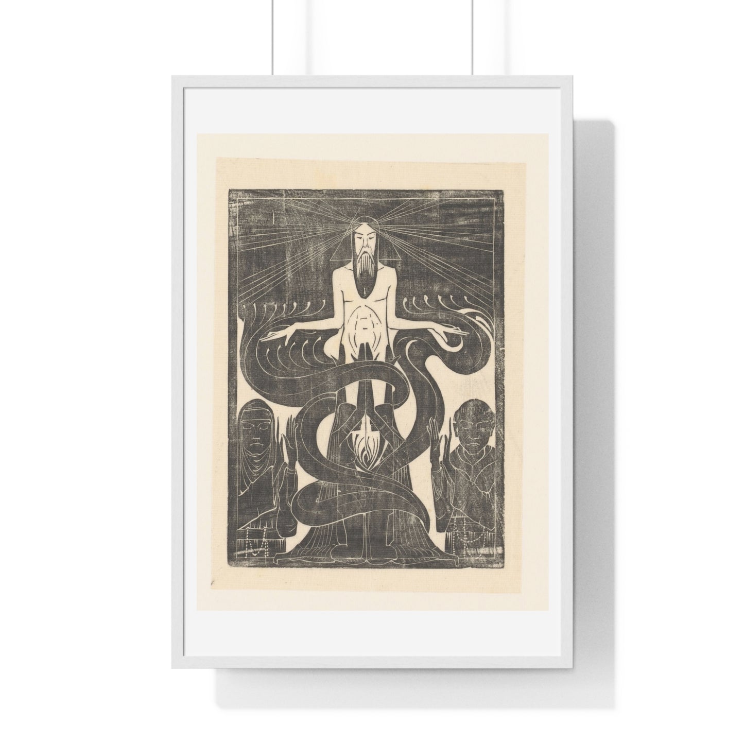 Argonauten Manlijk en Vrouwlijk Vuur (1894) by Karel Petrus Cornelis de Bazel, from the Original, Framed Art Print