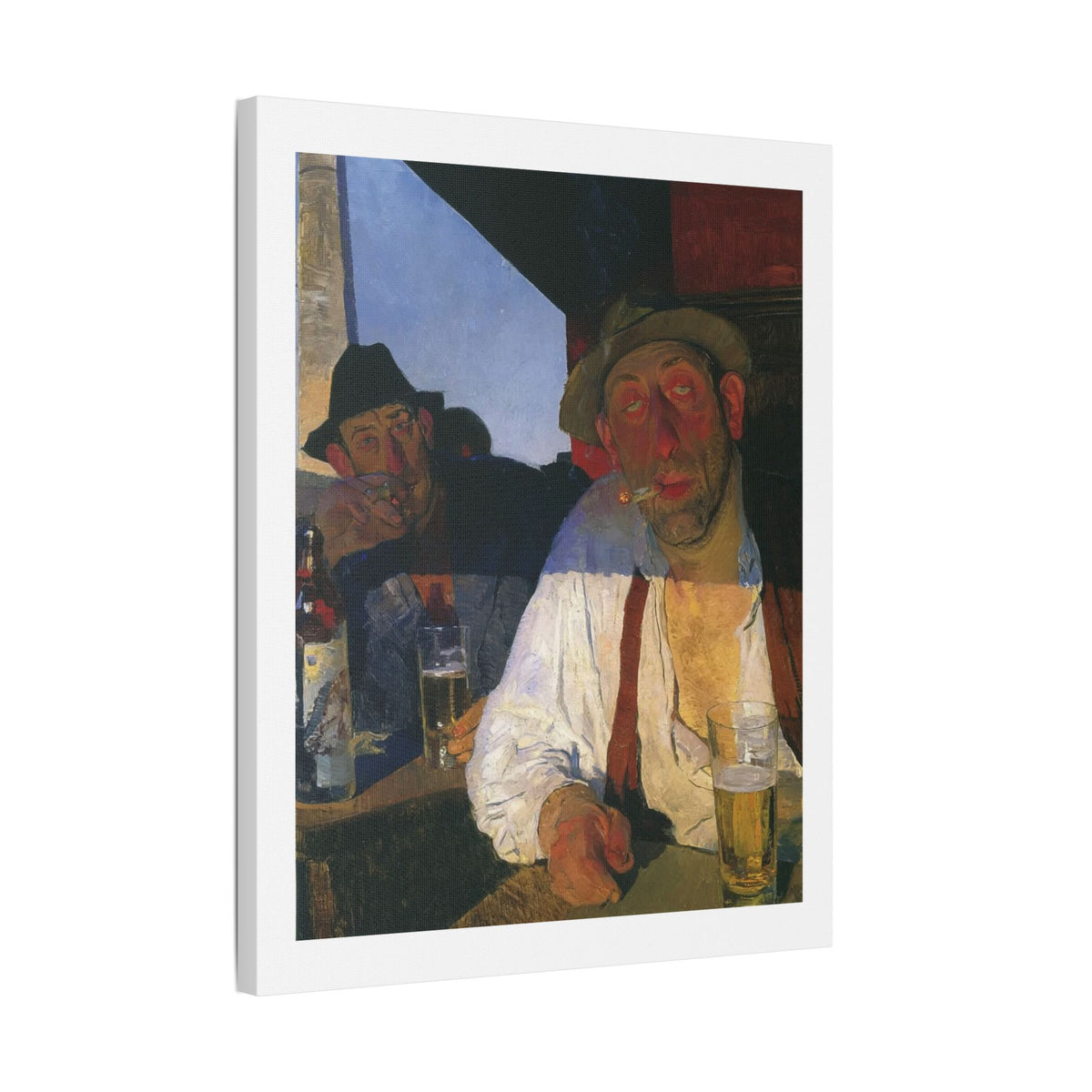 Café Art II, Print on Satin Canvas, Stretched