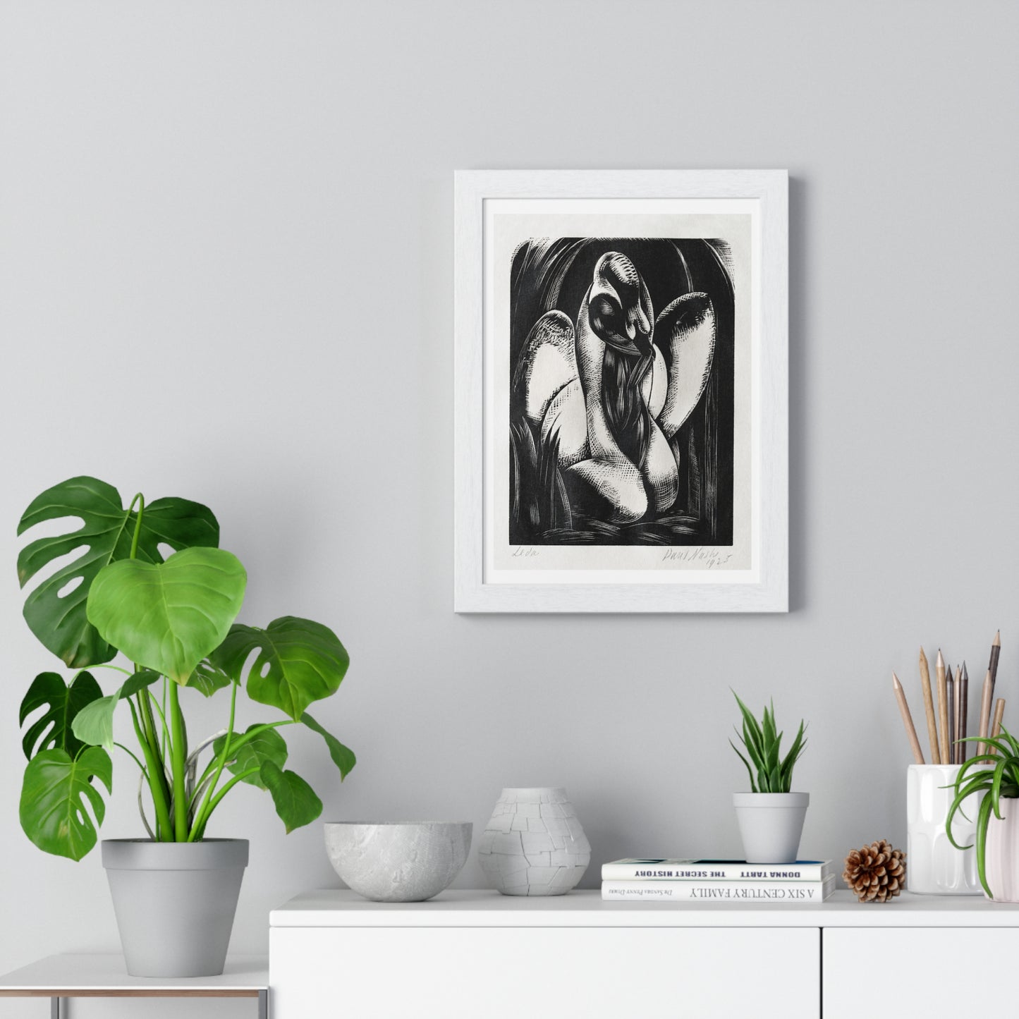 Leda (1925) by Paul Nash, from the Original, Framed Art Print