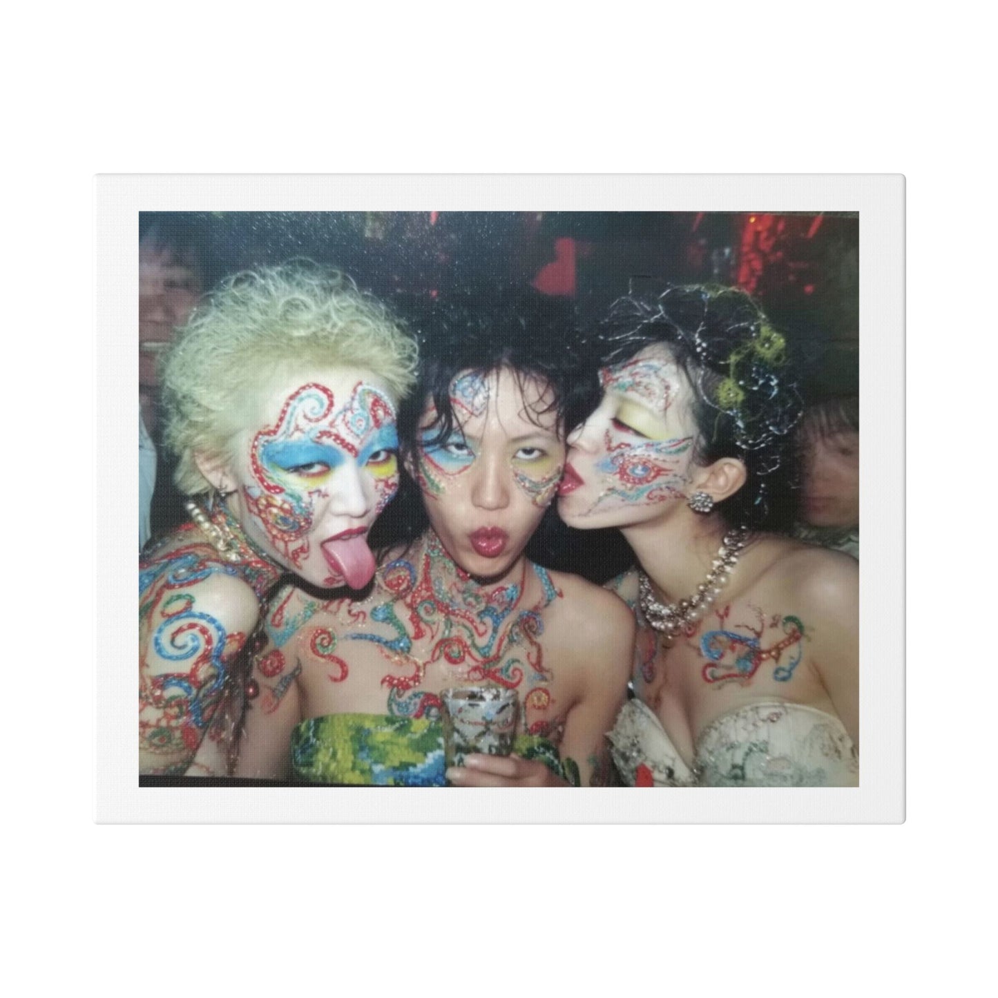 Psychedelic Japan III Abstract Art 'Designed by 'AI Canvas Art Print