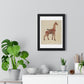 Carousel Giraffe (circa 1939) Illustration by Henry Tomaszewski, from the Original, Framed Print