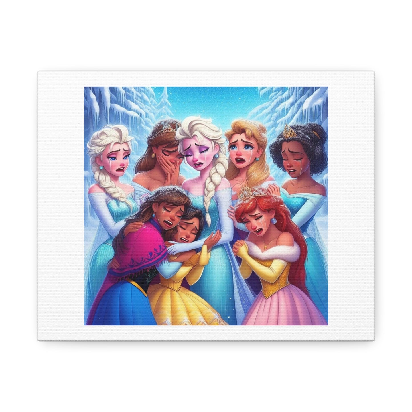 Something Upset the Disney Princesses 'Designed by AI' Art Print on Canvas