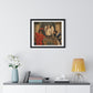 The Devil's Checkmate by Moritz Retzsch (1831) from the Original, Framed Art Print