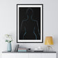 Silhouette of Female Body, Framed Art Print