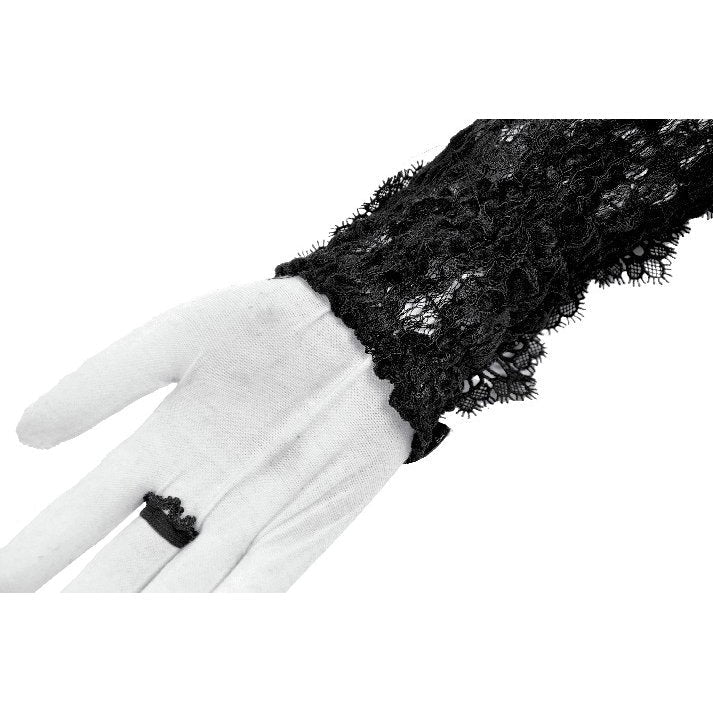 Dark in Love Erzebeth Lace-Up Gothic Arm Warmers