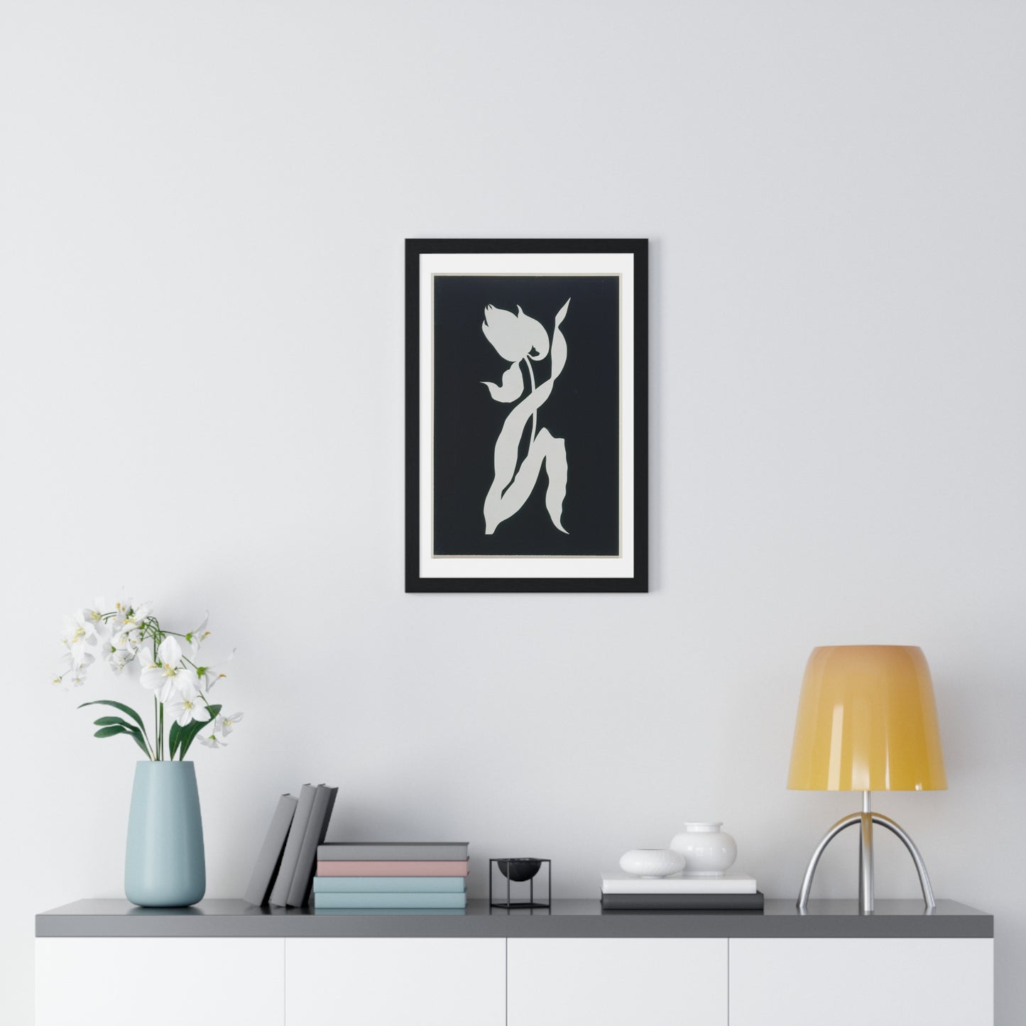 Tulip, Null by Philipp Otto Runge, from the Original, Framed Art Print