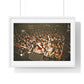 Crowd at Hip Hop Concert, Retro Photography (2017) from the Original, Framed Print