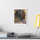 The Walls Have Eyes, Art Print on Satin Canvas, Stretched