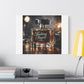 Fucking Stupid, Anti-Consumerism Protest Art 'Designed by AI' Art Print on Canvas