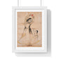 Mother and Child (1900) Ink and Opaque Watercolour by Bagta from the Original, Framed Art Print