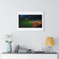 Dystopian Pool Scene II Photorealistic Art Style 'Designed by AI' Framed Print