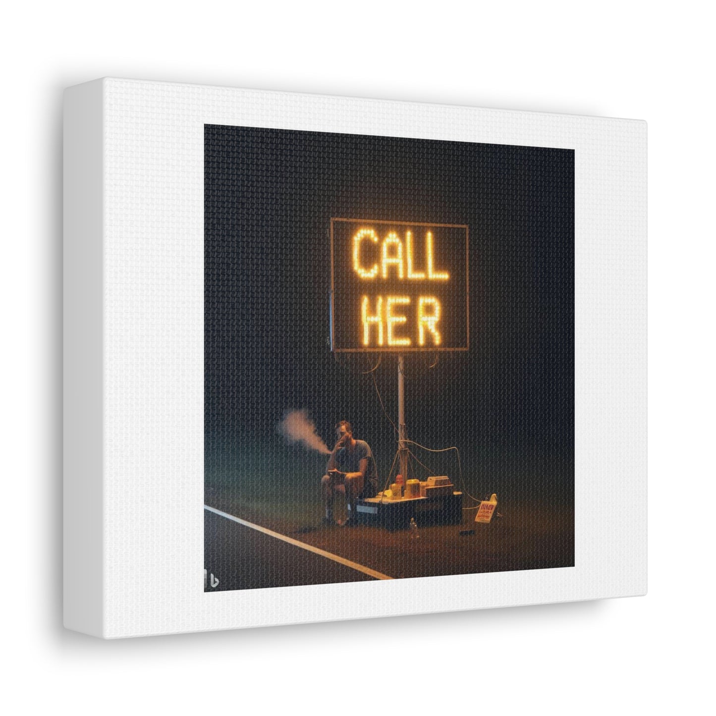 The Universe Has a Sign For You 'Call Her' 'Designed by AI' Art Print on Canvas