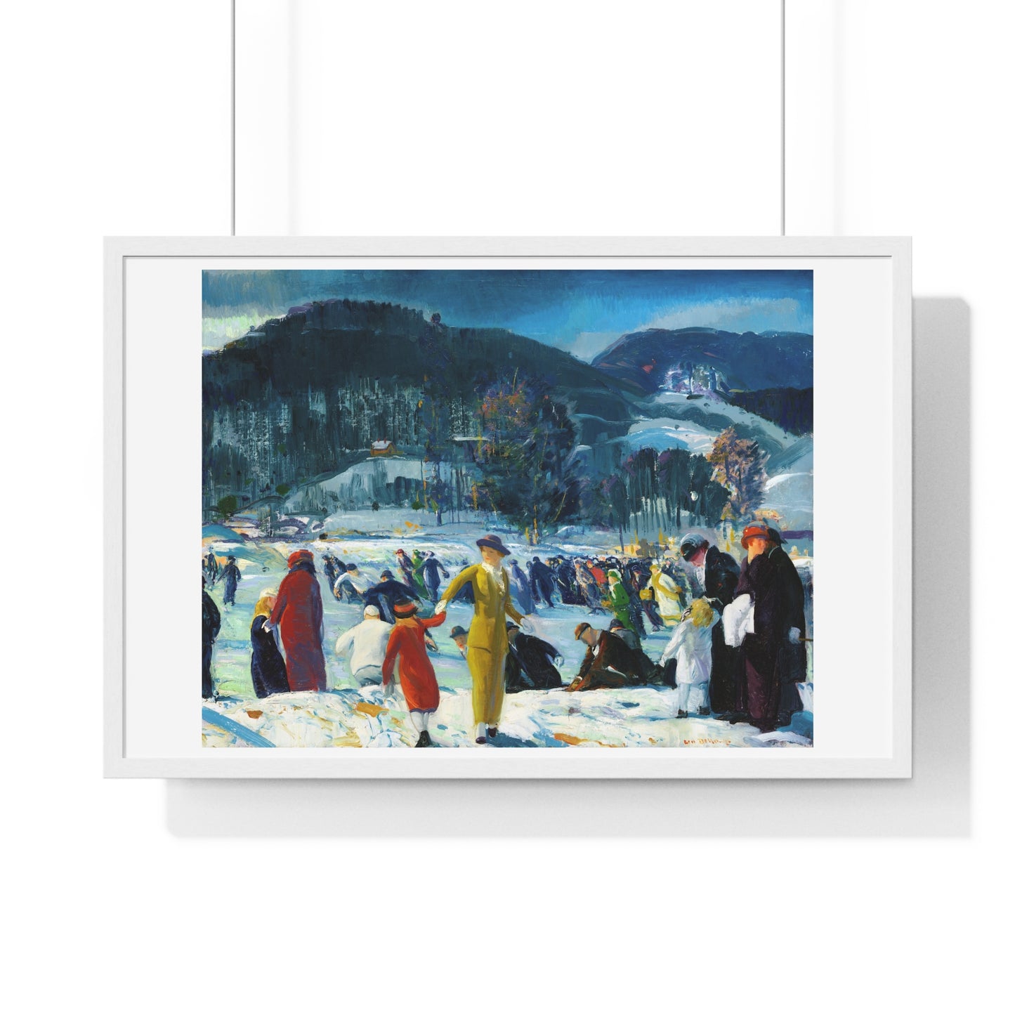 Love of Winter (1914) by George Wesley Bellows, from the Original, Framed Art Print