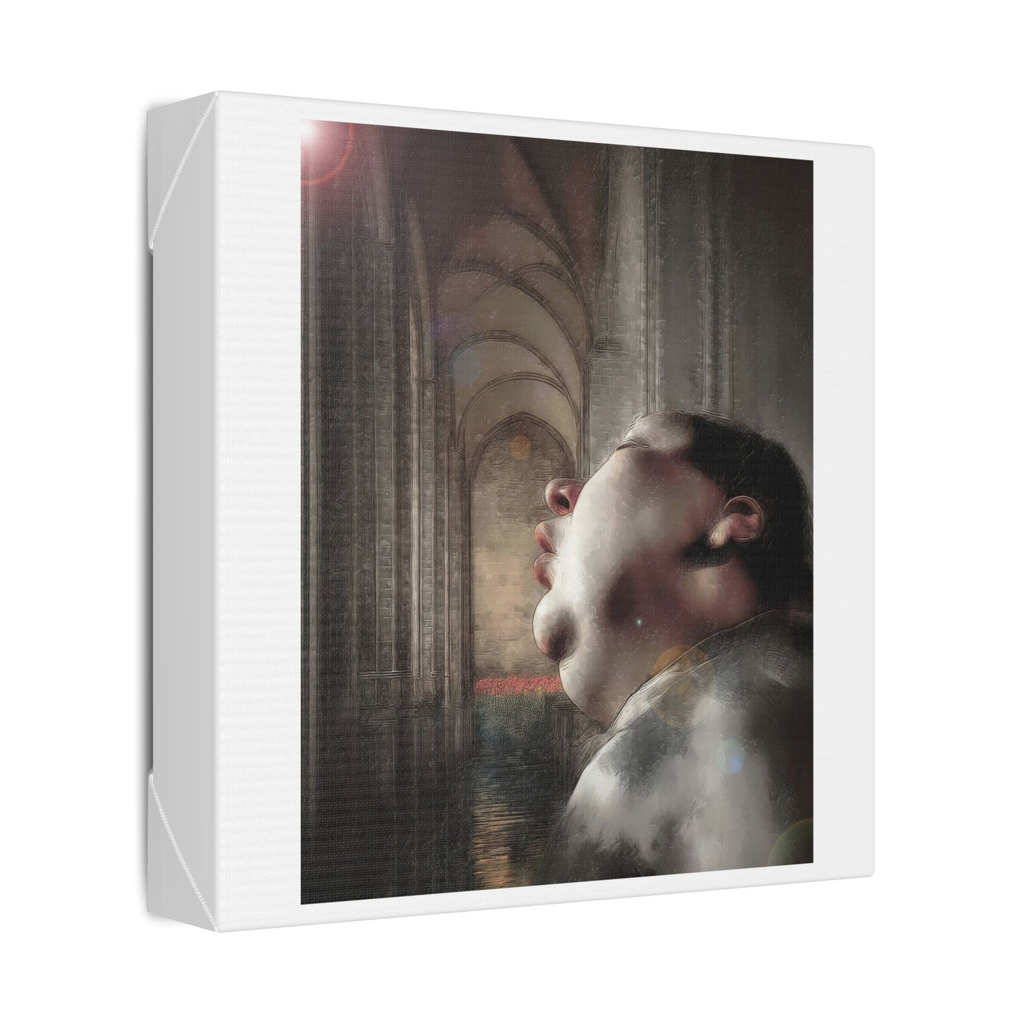 Dead to the World, Surrealist Art 'Designed by AI' Canvas Art Print