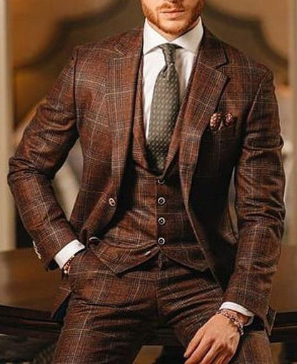 Men's British-Style Blazer, Plaid and Tartan