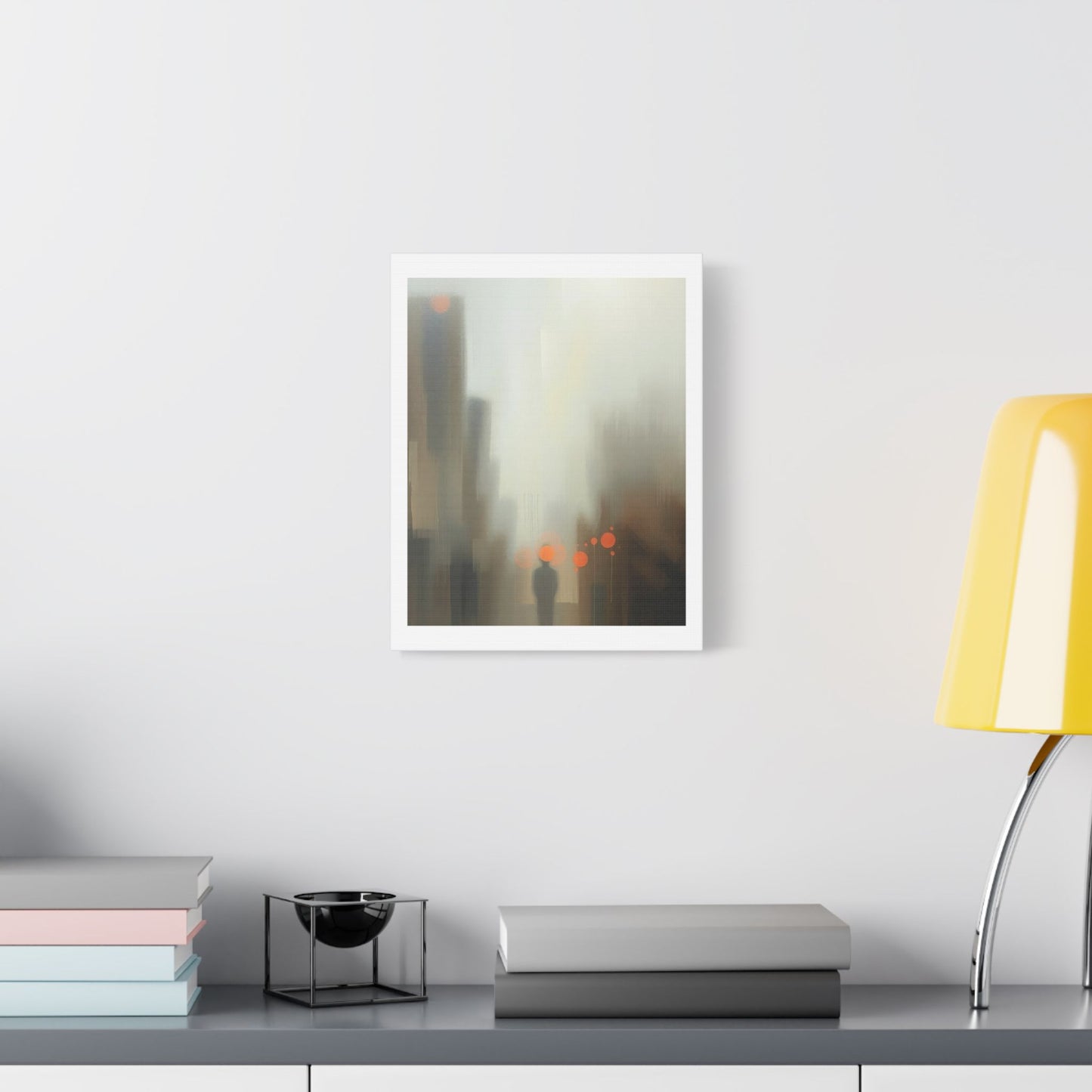 Faded Pastel Abstract Decor Art II 'Designed by AI' Print on Canvas