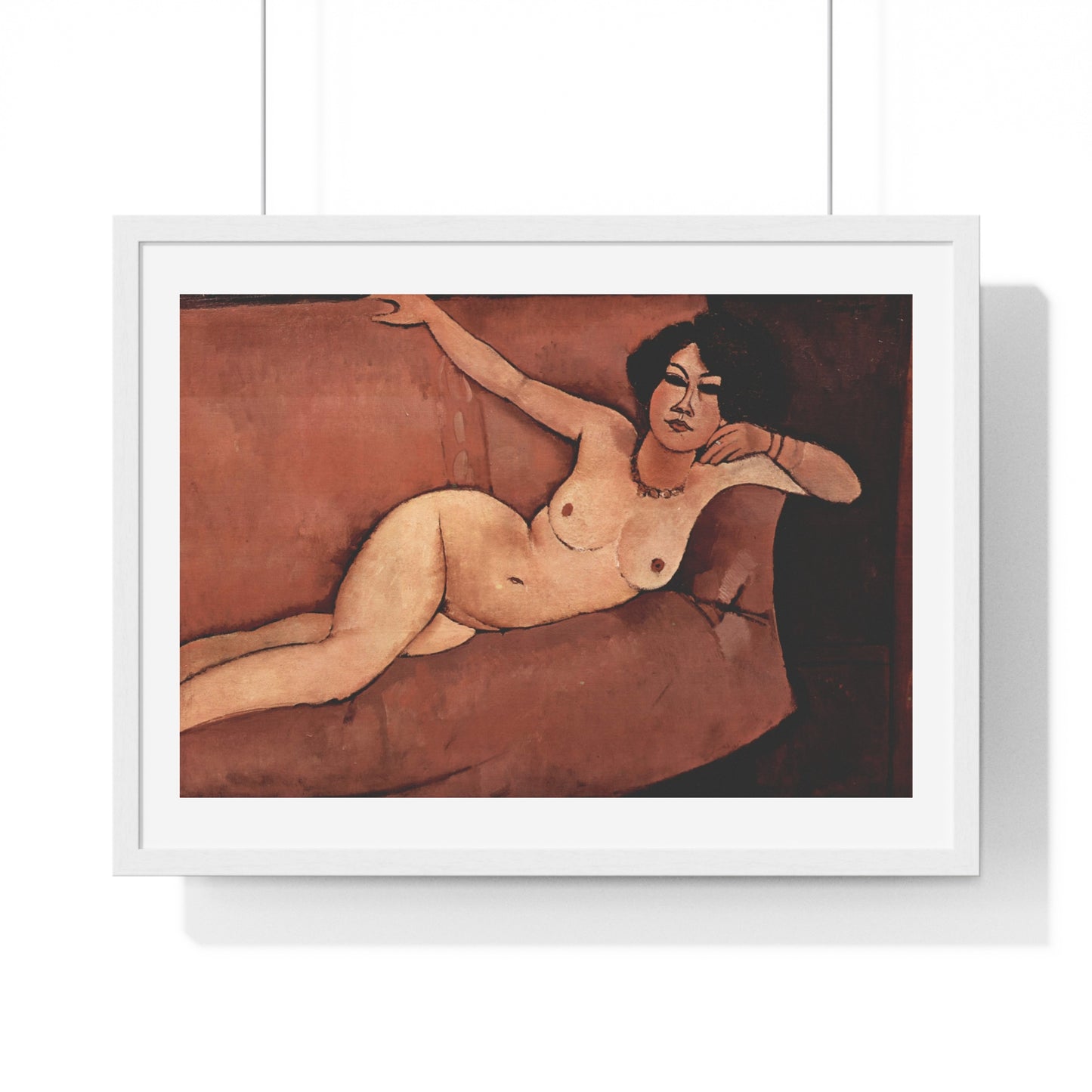 Amedeo Modigliani's Act on a Sofa 'Almaiisa' (1916) from the Original, Framed Print