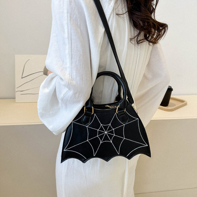 Halloween Spider Web Cross Body Handbag