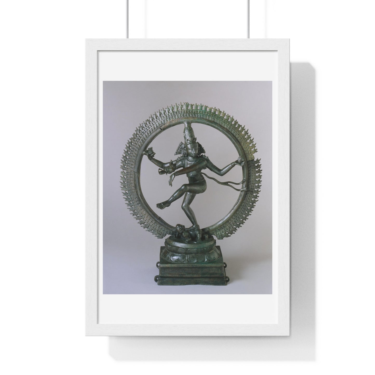 Shiva, King of Dancers, Performing the Dance of Cosmic Bliss, from the Original, Framed Art Print