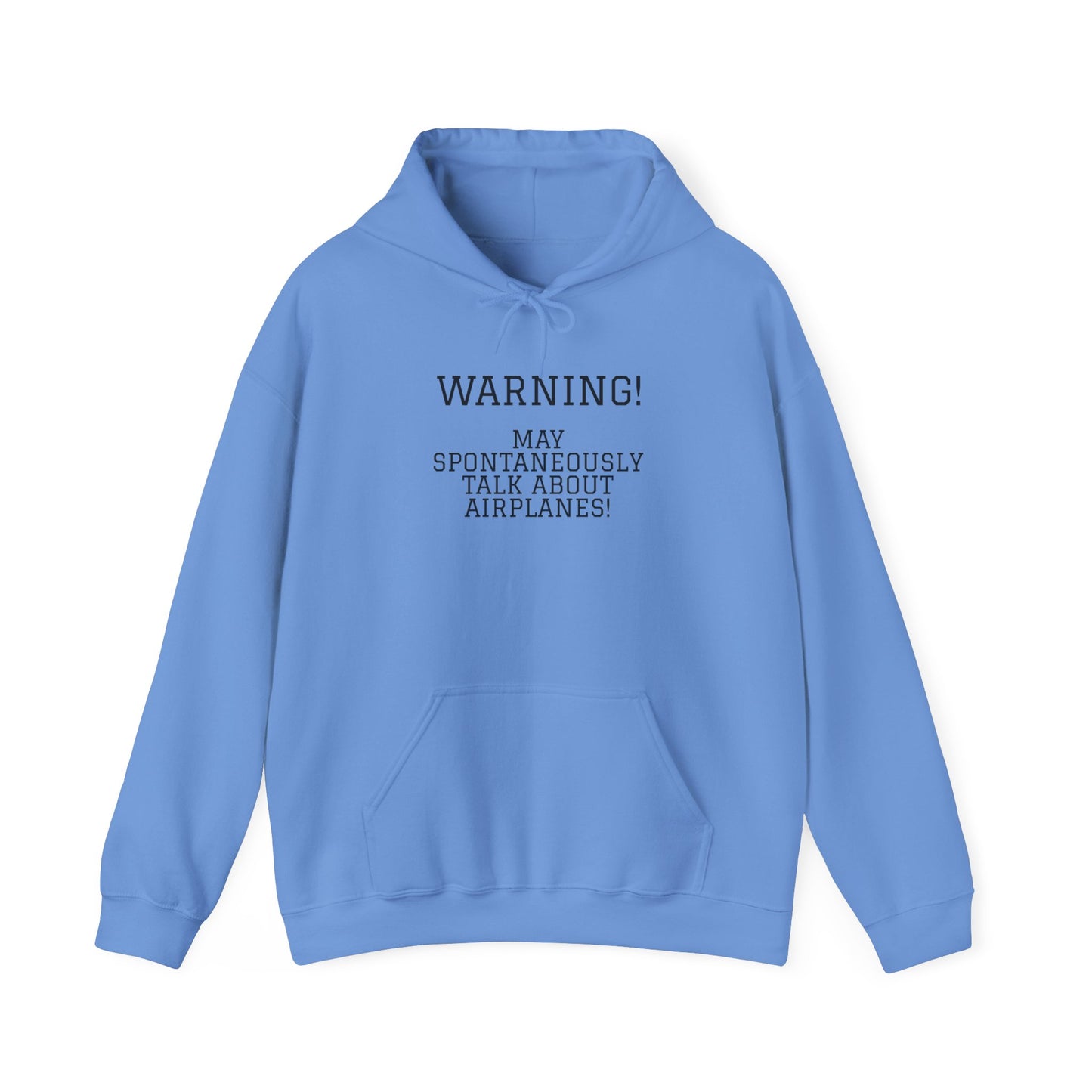 Warning! May Spontaneously Talk About Airplanes! Heavy Blend™ Hooded Sweatshirt