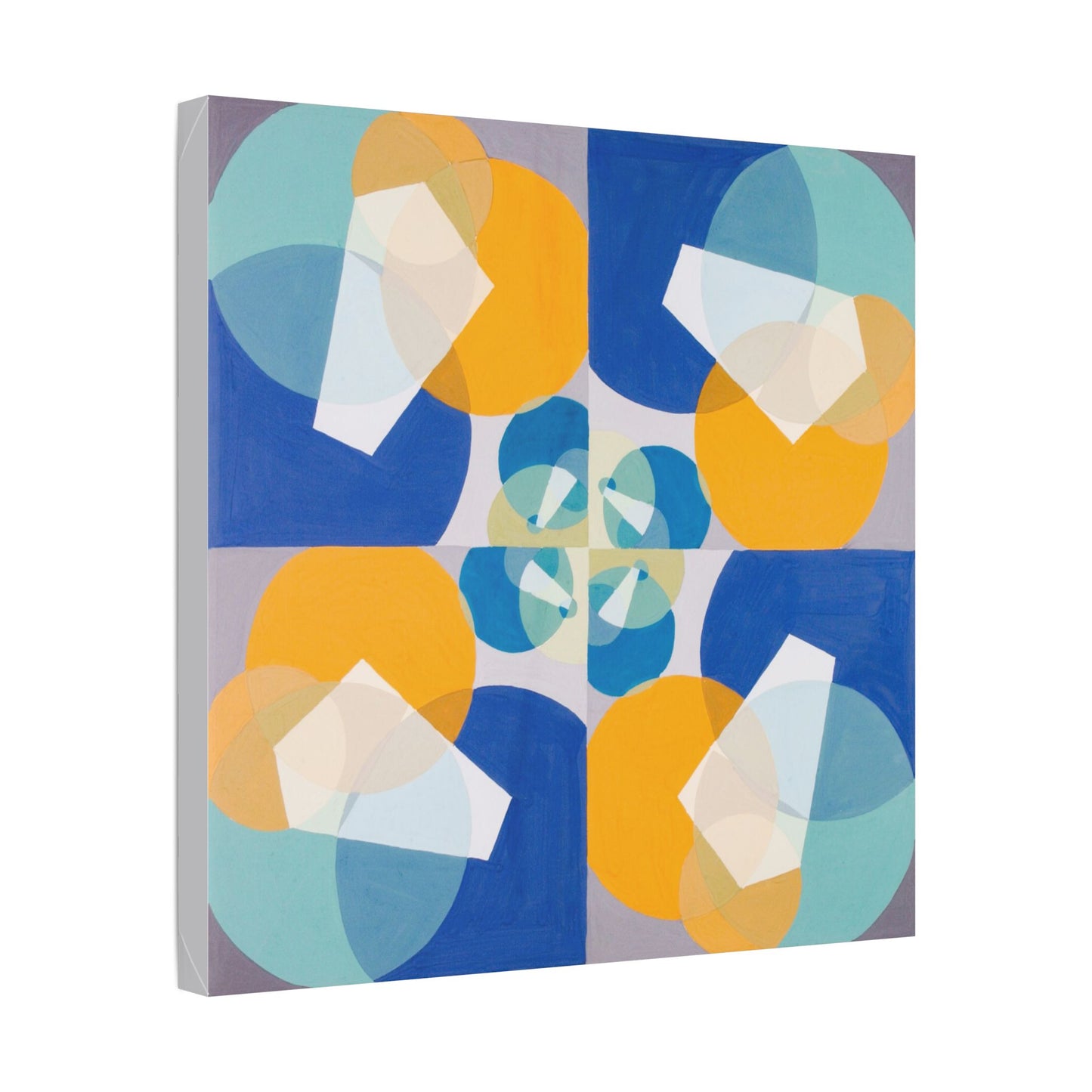 Green Squares, from the Mathematical Basis of the Arts (circa 1934) by Joseph Schillinger, Canvas Art Print