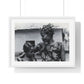 Benin, A Woman and Child with Braided Hairstyles, Vintage Photograph by Herbert Meyerowitz, Framed Print
