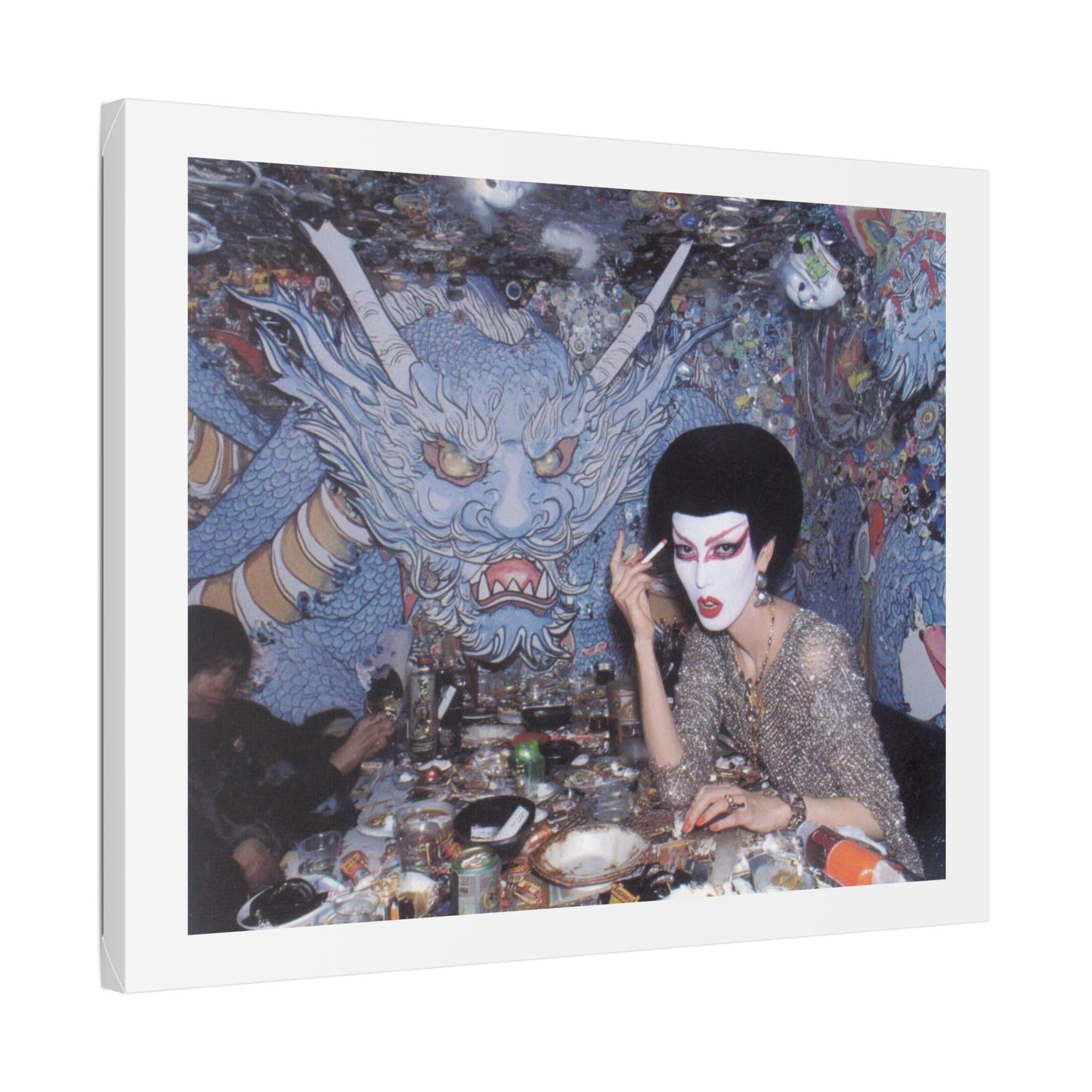 Psychedelic Japan V Abstract Art 'Designed by 'AI Canvas Art Print