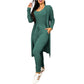 Vireous Casual Women's Jumpsuit Set with High-Waist Drawstring Pants