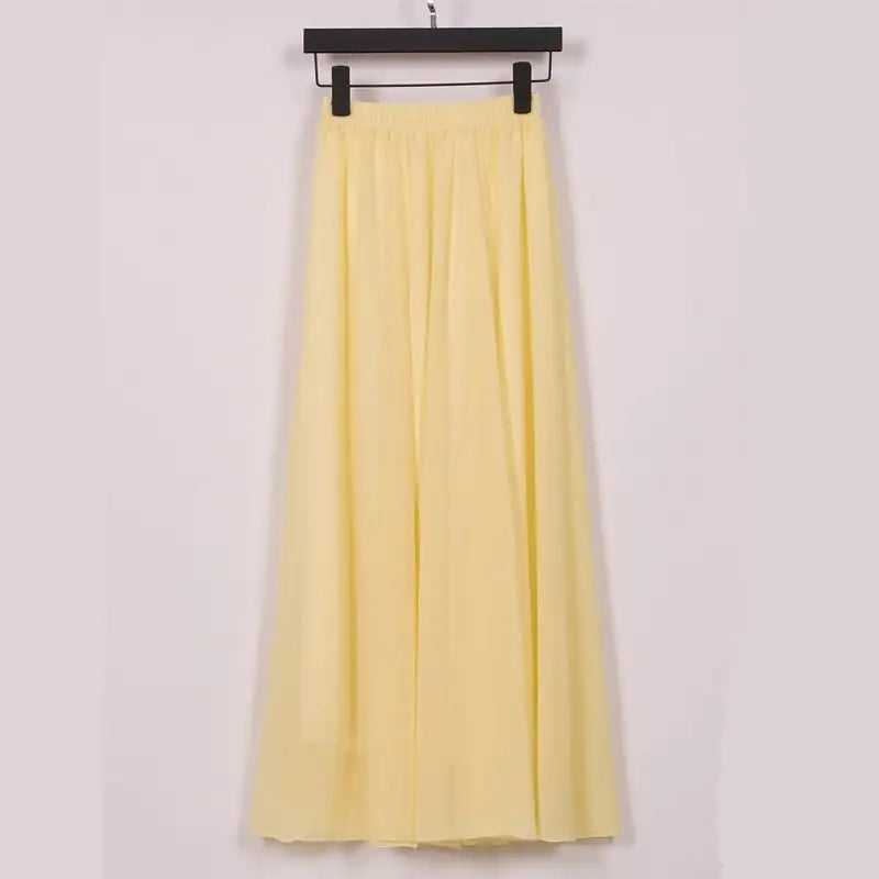 High Waist Long or Half-Length Floaty Chiffon Skirt, Spring and Summer Collection