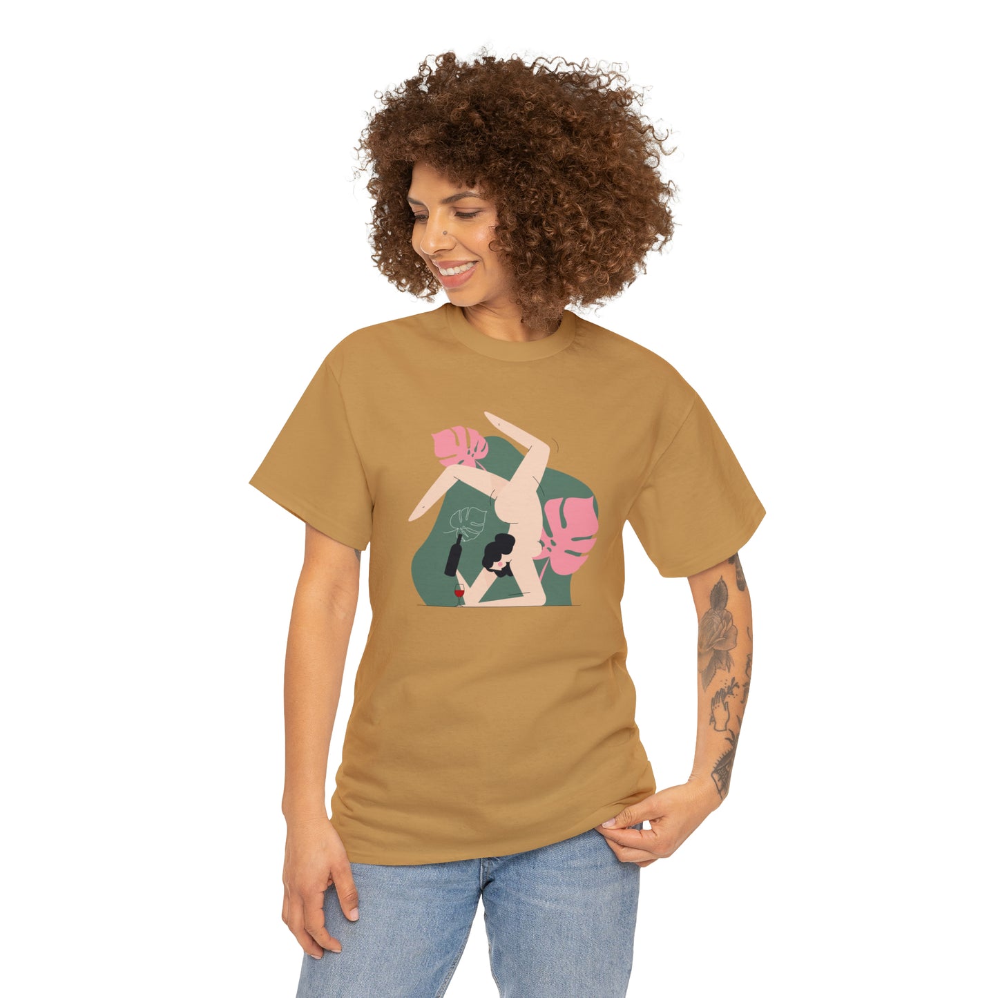 Chill Vibes, Naked Yoga Cotton T-Shirt