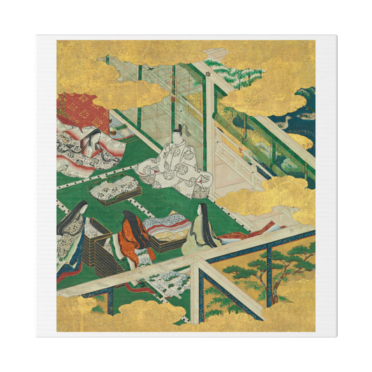 Tamakazura 'A Lovely Garland' from The Tale of Genji by Tosa Mitsuyoshi, Japanese Calligraphy, Canvas Art Print