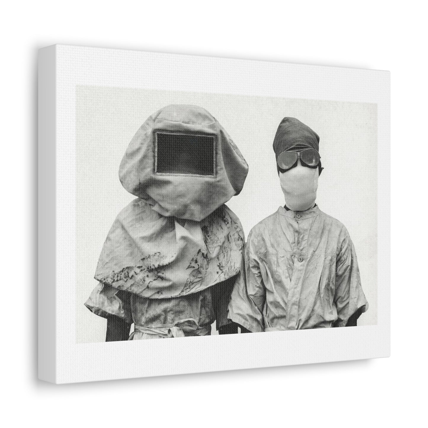 Masks Worn During Experiments with Plague, Manila, Philippines (1912) Art Print from the Original on Canvas