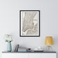 Map of the City of New York (circa 1850) from the Original, Framed Art Print