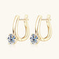 Six-Claw Moissanite Diamond Earrings