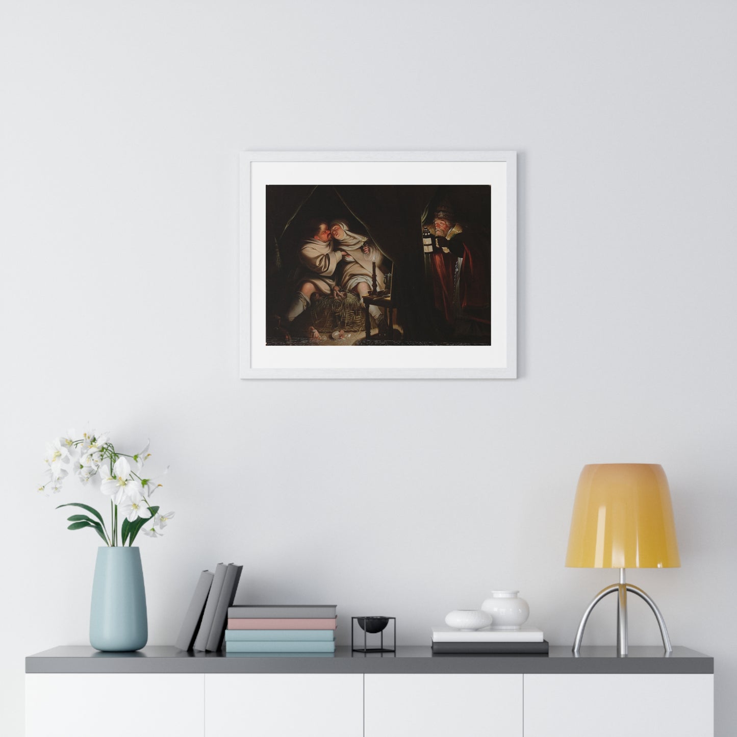 Satire on Celibacy (1600-1649) by Anonymous Artist, From the Original, Framed Print