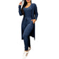 Vireous Casual Women's Jumpsuit Set with High-Waist Drawstring Pants