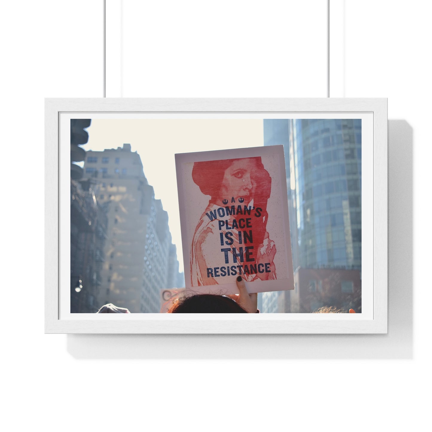 International Women's Day Protest, Iconic Photography, Location Unknown (2017) Large Framed Print