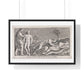 God Animates Adam and Operates on his Rib, Etching by Giovanni Leonetti after Carlo Cencioni after Nicola Pisano, Framed Print